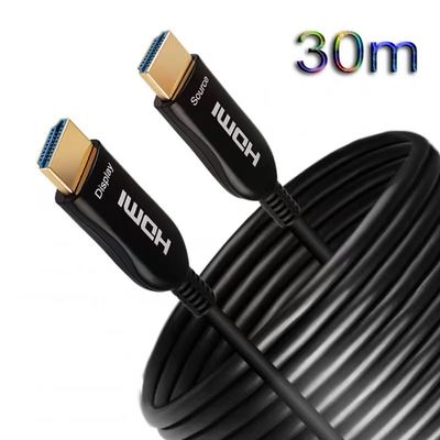 Długodystansowy kryształowo czysty 4K / 8K transmisja wideo HDMI Kabel światłowodowy i kabel aktywny HDMI