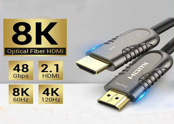 10.2Gbps HDMI Kabel światłowodowy z protokołem HDMI 2.1 dla 10 metrów aktywnego kablu optycznego HDMI