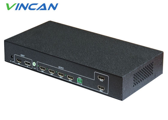 6 kanałowy sterownik ścian wideo 2x3 3x2 z sterowaniem RS232 dla 6 TV Splicing
