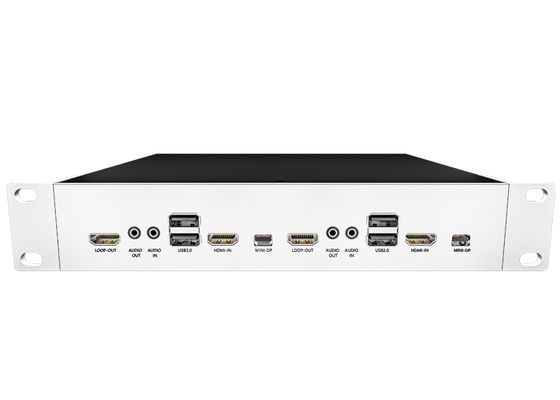 Modułowy węzeł TX/RX KVM Matrix na światłowód z wyjściem 4K60 4:4:4, kompatybilny z kartą SFP i kartą Video Wall