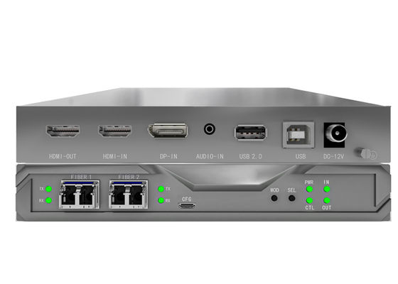 Fiber KVM Matrix Node z zintegrowanymi kartami I/O SFP i 4K 4:44 Wsparcie dla sterowania ścianami wideo