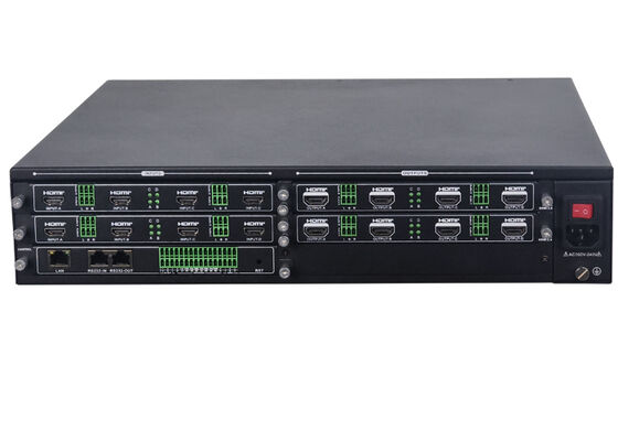 8x8 Modułowy Procesor Wideo Ściany HDMI 4K60 4:4:4 z 16 oknami dla Kontrolera Wideo Ściany