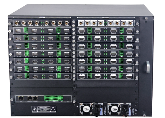 Procesor wideo typu modularnego 40x40 HDMI z obsługą 4K60 4:4:4 i 16-okienkowym wyświetlaczem dla systemów kontrolerów matryc wideo