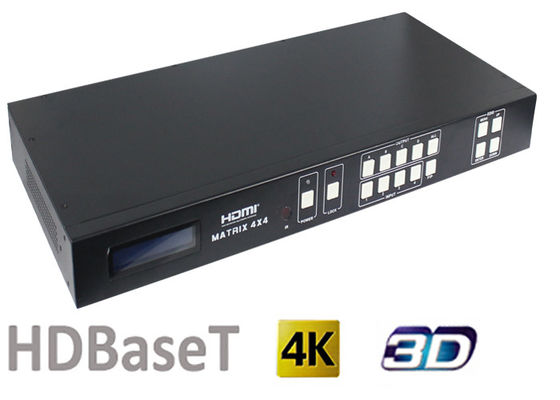 70 metrów i 100 metrów 4x4 przełącznik matrycowy HDMI z portem wyjściowym HDBaseT