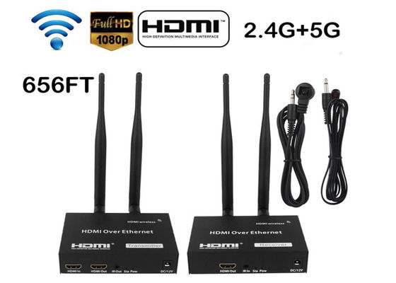 TV 660ft / 200m Bezprzewodowy nadajnik i odbiornik HDMI 1080P z pilotem na podczerwień