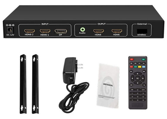 Wejście 4K 60Hz HDMI 2.0 do wyjścia 4x1080p Rozdzielacz ściany wideo RS232