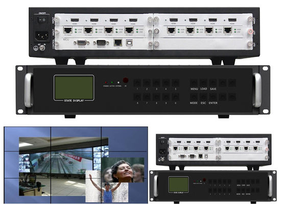 Wysokiej wydajności 240V Lcd Video Wall Controller z 4k HDMI Hdbaset Output Port