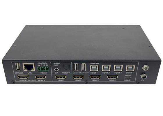 5x wejścia i 2x wyjścia bezproblemowy przełącznik wideo UHD z wielowizorem i sterowaniem KVM