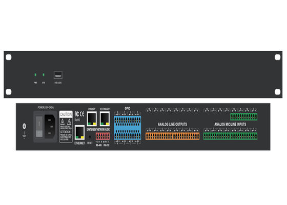 Ethernet Dante Audio Controller 8 X XLR/TRS Combo Jacks And ADI SHARC 21489 Procesor