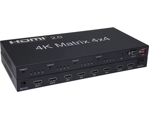 HDMI 4x2 matrycowy przełącznik z ekstrakcją dźwięku