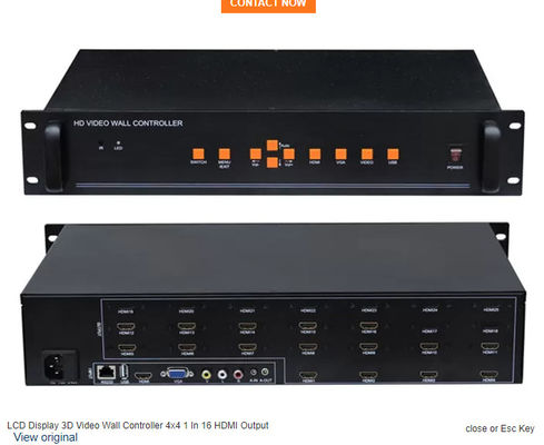 Mocny sterownik ścian wideo HDMI do obsługi pomieszczeń kontrolnych