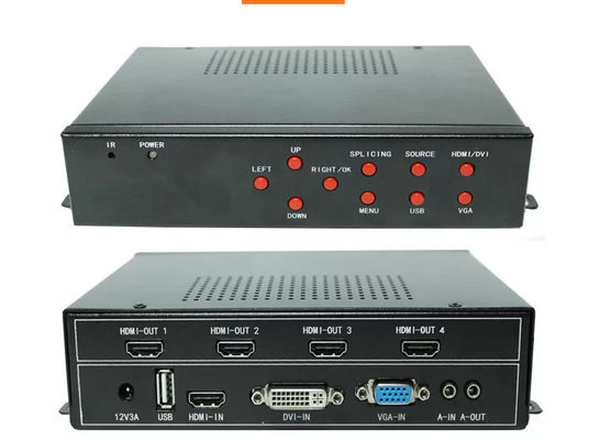 Profesjonalny procesor ścian wideo 4K UHD do wyświetlania na wielu ekranach