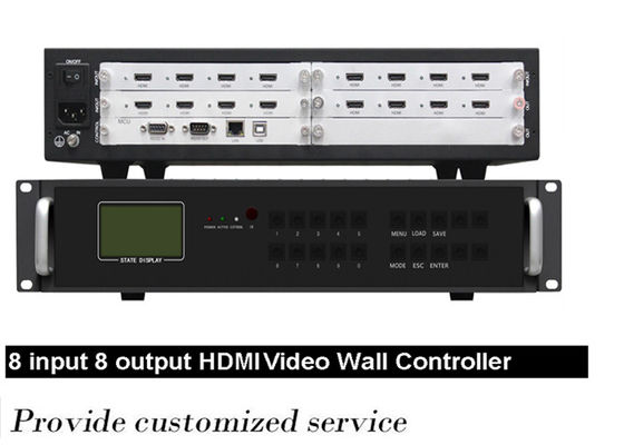 2x2 2x4 Modułowy sterownik ściany wideo sygnałowy dla wyświetlacza LCD Port wyjściowy HDMI