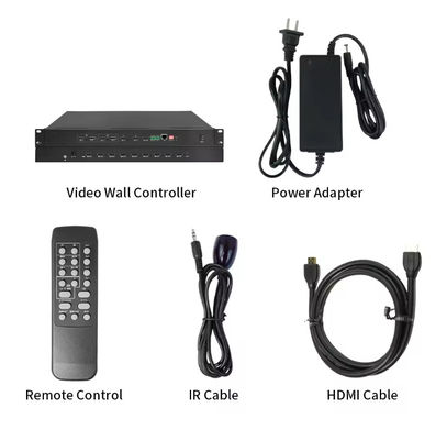 1920x1080 rozdzielczość ekranu LCD Video Wall Controller 3x3 4x4