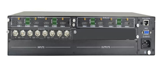 DVI Video Matrix Switcher z 4 wejściami i 4 wyjściami sterowanymi przez panel przedni