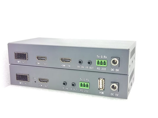 Długodystansowe włókna optyczne FOX-V-MPO z odległością 1000 stóp HDMI Typ A Input IR Control