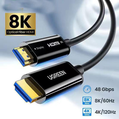 62.5/125μm Średnica włókna HDMI Kabel światłowodowy dla HDCP 2.2 Kompatybilność Formaty wideo obsługiwane w głębokim kolorze