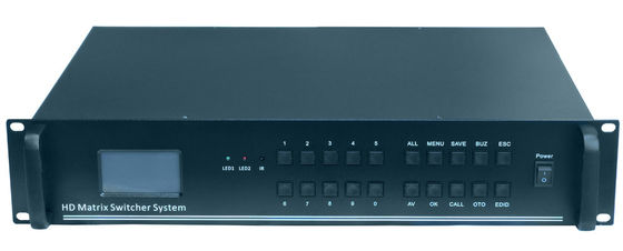 Ethernet Control Max Resolution 1080p Video Matrix Switcher 17,3 X 11,8 X 3,5 cali