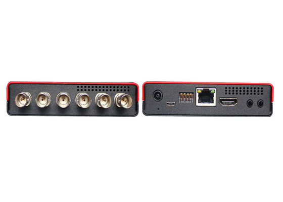3G/HD/SD-SDI Quad Multiviewer i Switcher z wyświetlaczem licznika dźwięku