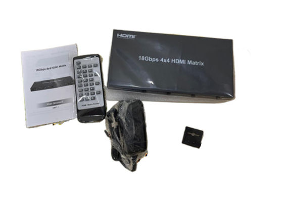 4X4 HDMI Matrix Switcher z wieloma opcjami sterowania i wyjściami 4K