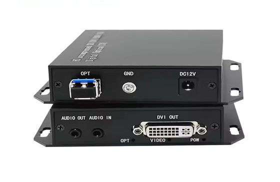 DVI Fiber Optic Extender 20km 1080p@60Hz Transmission DVI-D Dual Link