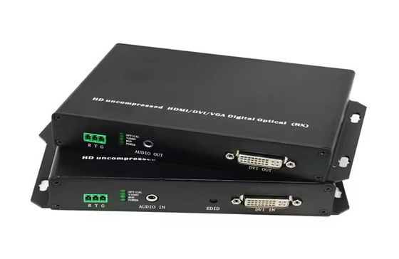 DVI Fiber Optic Extender 20km 1080p@60Hz Transmission DVI-D Dual Link
