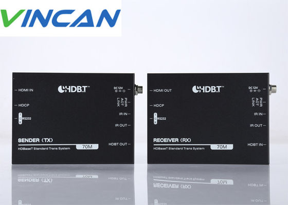HDbaset HDMI Extender Over Single 70m CAT6 Z Wsparciem IR POC, RS232 4k 60Hz
