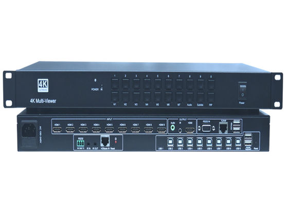Winlink WL-0901M 9x1 4K HDMI bezproblemowy przełącznik z funkcją Multiview i skalerem