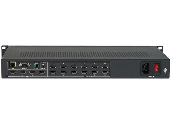 3x4 2x4 3x3 Hdmi 4k Quad Video Wall Processor z 4 wejściami 12 wyjściami
