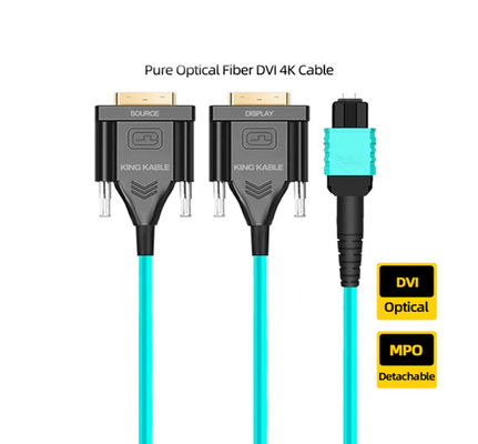MPO Kabel światłowodowy DVI Standardowy port sygnału zgodny z protokołem DP 1.4 Wspiera system wideo 4K Ultra HD