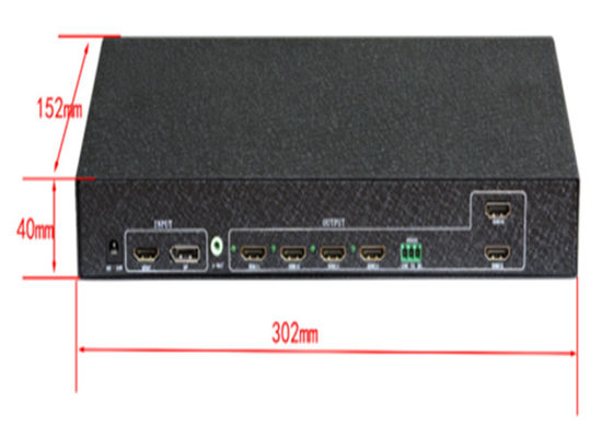 6 kanałowy sterownik ścian wideo 2x3 3x2 z sterowaniem RS232 dla 6 TV Splicing