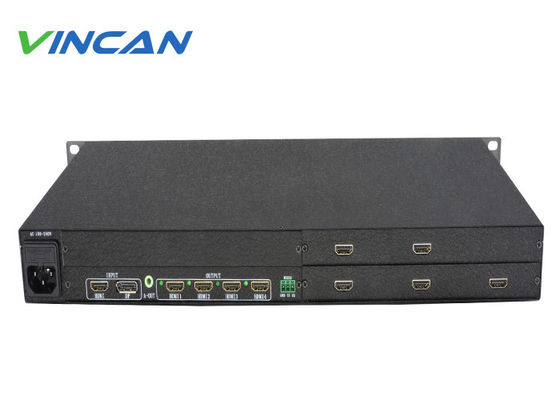 Kontroler ściany wideo HDMI 4K 1 wejście 9 wyjść do konfiguracji wyświetlaczy LCD 3x3
