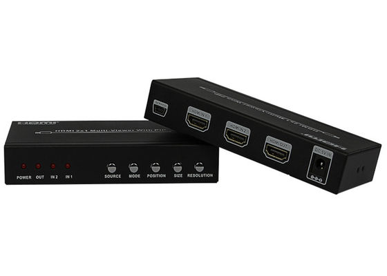 DC 5V 1A PIP HDMI 2x1 MultiViewer Żeńskie porty wyjściowe typu wejściowego
