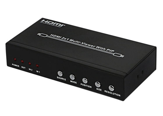 DC 5V 1A PIP HDMI 2x1 MultiViewer Żeńskie porty wyjściowe typu wejściowego