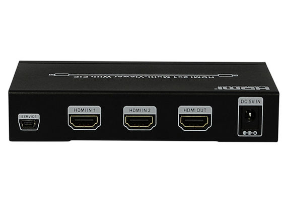 DC 5V 1A PIP HDMI 2x1 MultiViewer Żeńskie porty wyjściowe typu wejściowego
