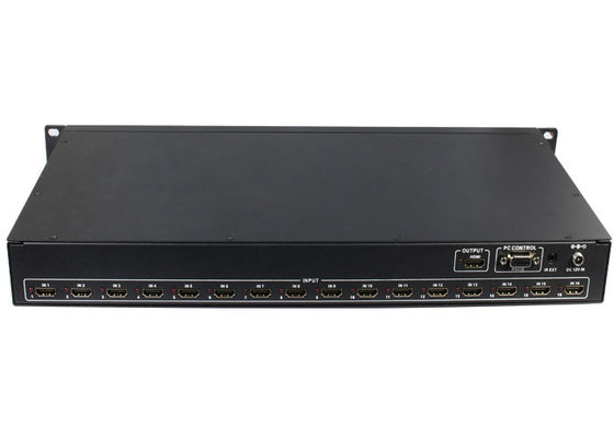 Quad RS232 16x1 HDMI MultiViewer Bezproblemowa ochrona ESD