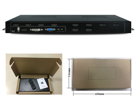 1 wejście 9-wyjściowy rozdzielacz HDMI z funkcją ściany 1x9 Kontroler ściany wideo HDMI z 3x3