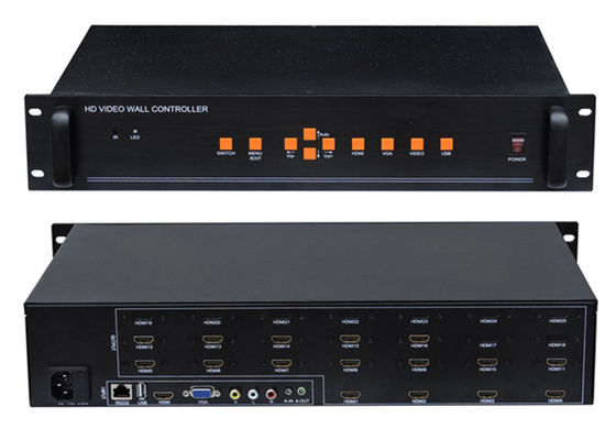 Ekrany HD 20 Wąska ramka LCD Wideo HDMI Kontroler ekranów ściennych 4x4 2x2 3x3