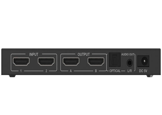 Przełącznik matrycowy HDMI typu A 18 Gb/s 2x2 z ekstraktorem dźwięku
