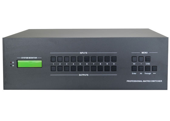 Bezszwowy 8x16 modułowy przełącznik matrycy wideo 4k HDMI HDCP