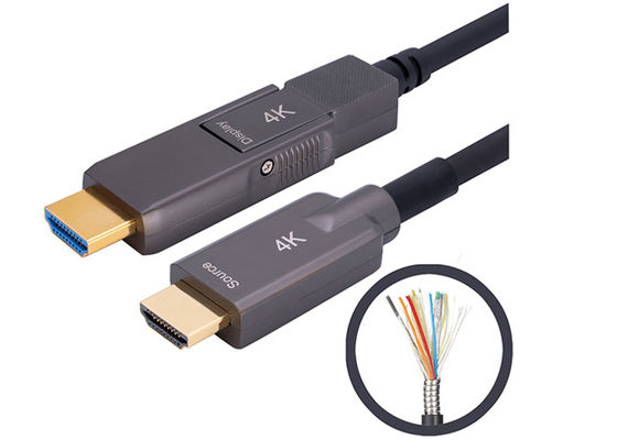 Opancerzony kabel optyczny HDMI 2.0 Konstrukcja ze stali nierdzewnej 200CU