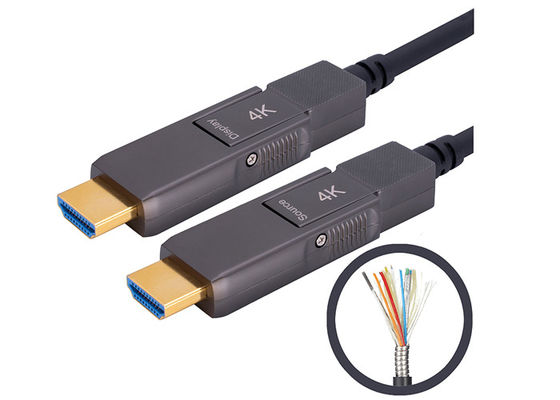 Opancerzony aktywny kabel światłowodowy 200CU 4k HDMI typu D do typu D