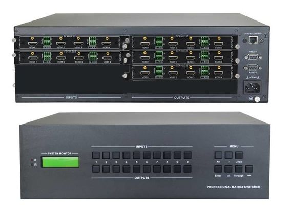 8-kanałowe wejście HDMI 4k 16-kanałowe wyjście 4k Hdmi Przełącznik matrycy wideo do montażu na ścianie