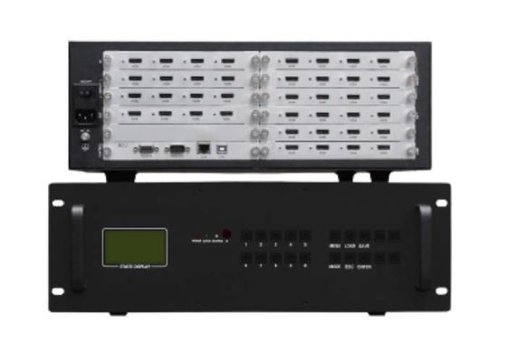 Modułowy kontroler ściany wideo 16 na 24 wyjścia HDMI z obudową 3,5U