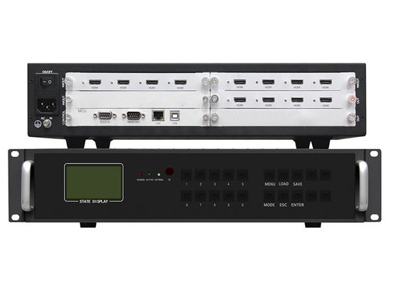 Kontroler ścienny 4 w 8 wyjść HDMI 4x2 2x4 z centralnym sterowaniem