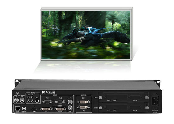 1 HDMI 1 VGA 2 Wejście BNC 2 Wyjście DVI Procesor ścienny LED z obudową 1U