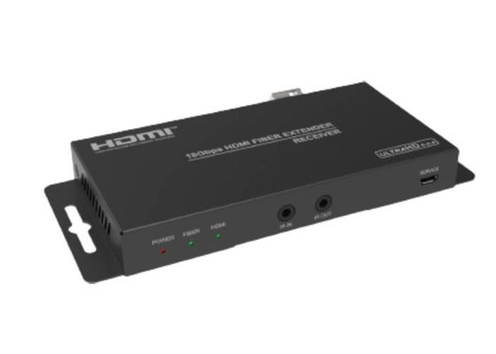 Przedłużacz wideo HDMI 18 Gb / s 2.0 przez światłowód z ekstrakcją dźwięku