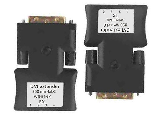 Multi Mode 4 rdzenie Dvi Over Fibre Extender Światłowód LC do transmisji
