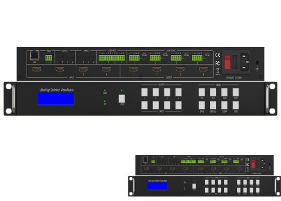 Przełącznik matrycowy Seamless IR Audio UHD HDMI 2.0 4K 60Hz 18Gbps 4x4