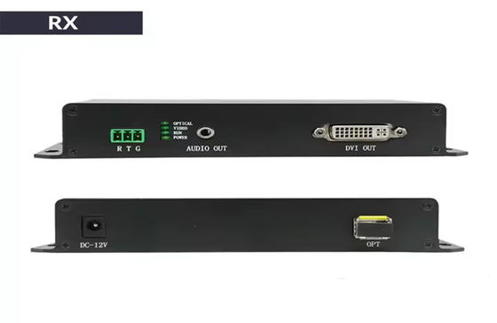 20km DVI Fiber Extender 1080p@60Hz HDMI 1.3 & 3.5mm Audio Support
